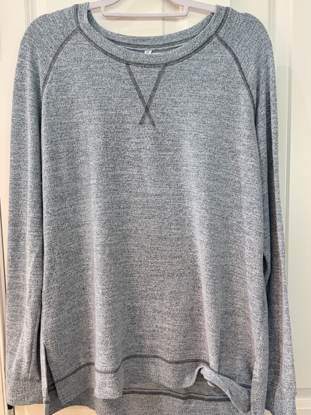 Ladies Gray Crewneck Sweatshirt tunic xl Megan
